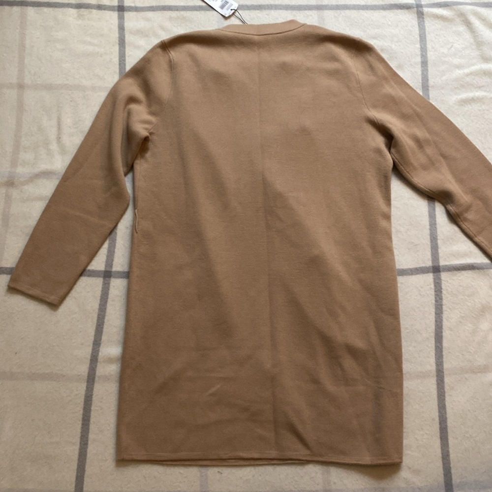 Basler 100% Virgin Wool Long Open Cardigan Sweater Size 42 EUR/ 10 US - Picture 4 of 14